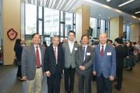 (From left) Prof. Fung Kwok-pui, Prof. Chan Wai-yee, Prof. Francis Chan, as well as invited guests from industry Dr. Ng Chi-ho and Dr. Ambrose So